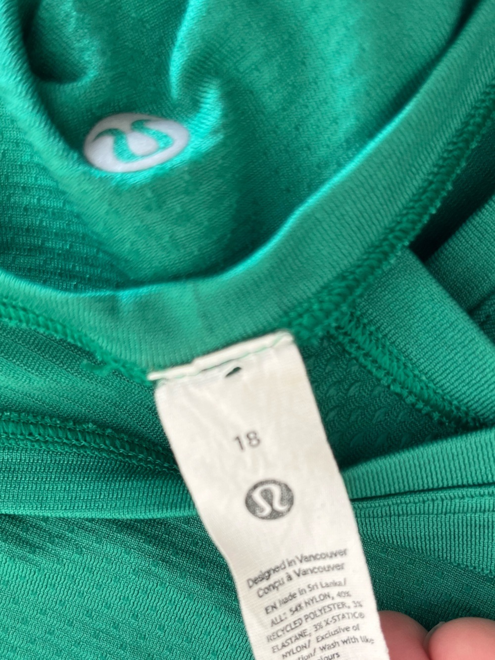 Lululemon Athletica Emerald Green Racerback Tank Size 18 View 3